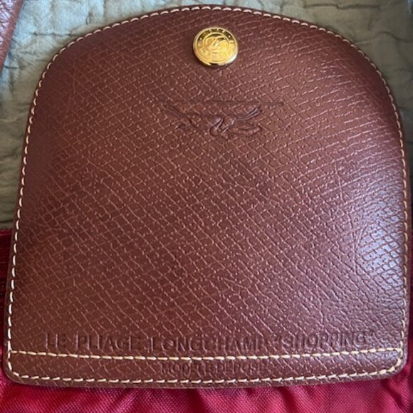 Longchamp Le Pliage Original Medium Nylon Tote Bag Red - Picture 2 of 8